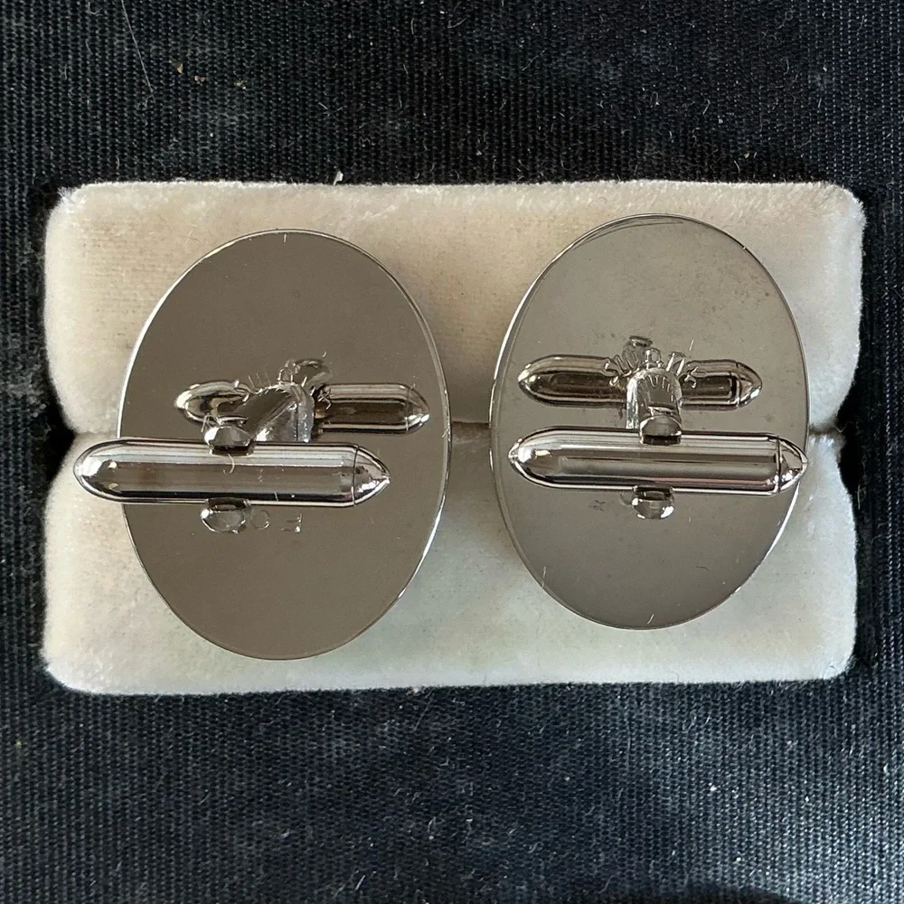 Vintage Swank Rearing Horse Cameo Cuff Links